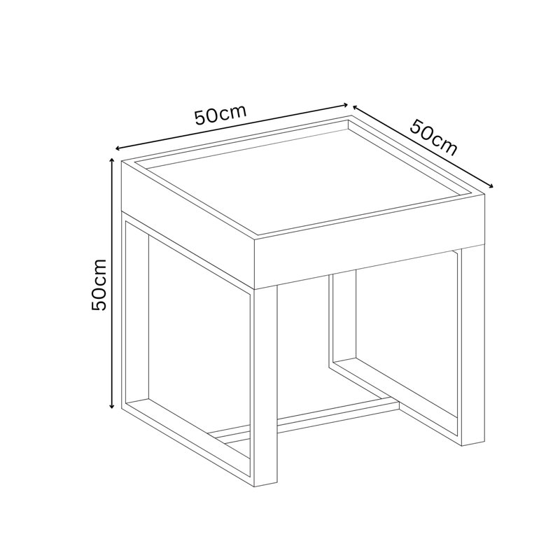 Akaisha Sled End Table