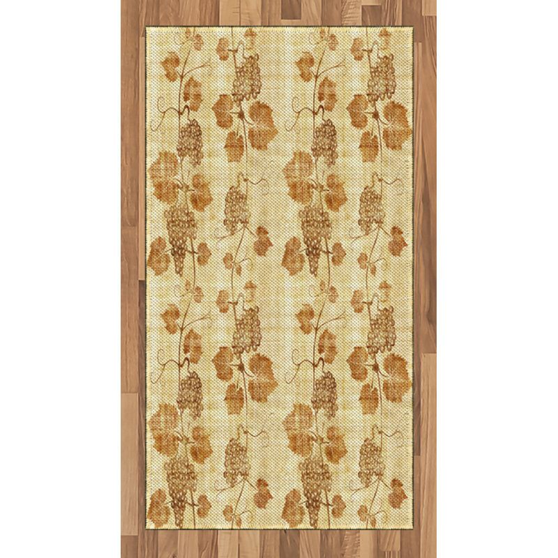 Tapis décoratif à longs fils en fibre de polyester à haute densité Égypte, Rectangle 2 pi 7 po x 5 pi