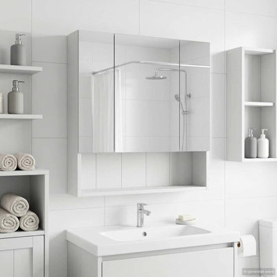 W H Wall Mounted Required Medicine Cabinet Mirror 2