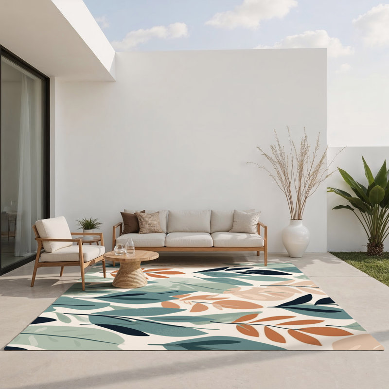 Tapis intérieur et extérieur Sage Embrace, Rectangle 1 pi 6 po x 2 pi 6 po