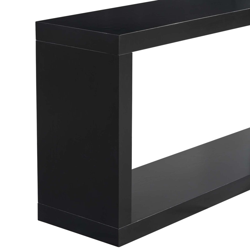 Modern Minimalist Entrance Rectangular Console Table, Black