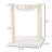PETMAKER Cat Hammock with Scratching Posts, White