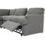 Canapé modulaire gris foncé de 104 po avec fonction d'inclinaison, boîte de rangement, porte-gobelets, ports et douille pour rangement inclinable, prise de courant-1600400943
