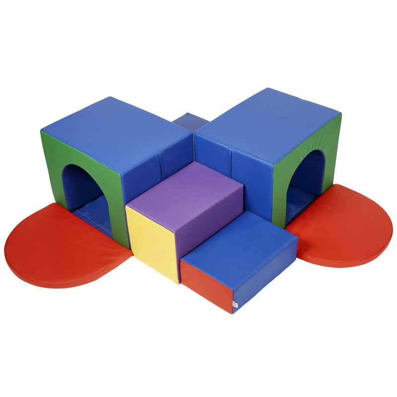 7 pièces ECR4Kids SoftZone Tunnel Maze, Assorti