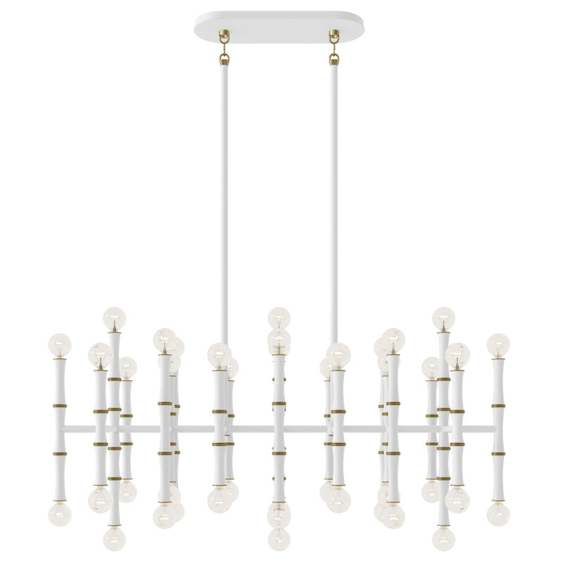 Luminaire suspendu Kane, Marguerite mat / laiton moderne