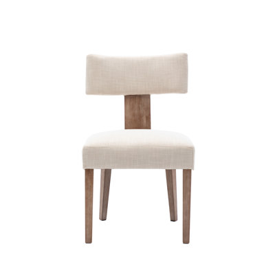 Mid Century Upholstered Side Chairs Farmhouse Dining Chairs With Wood Legs