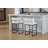 26’’ Upholstered Faux Leather Hollow Back Counter Stool With Metal Frame, Modern Round Arms Counter Height Bar Stool For Kitchen Island/Dining Room/Home Pub