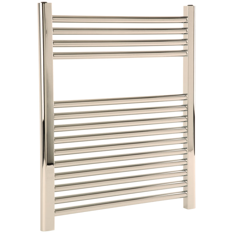 Denby Wall Mount Electric Towel Warmer, Polished Nickel, 27" H x 23.625" W x 5.19" D