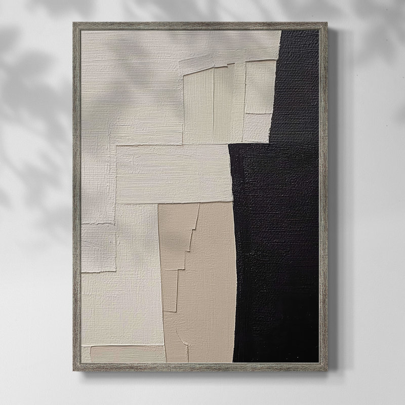 Série ABSTRACT DCLXIX, reproduction encadrée - bois massif, H 30 po x l 24 po