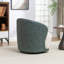 Fauteuil demi-tonneau pivotant en velours Stith-95119118