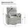 Talana Contemporary 38" Power Rocking Swivel Nursery Recliner with USB