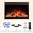 Electric Fireplace Insert With Touch Screen, 1500W Freestanding/Recessed Heater With Remote, 4 Flame Colors, 5 Speed/Brightness Levels, Timer, Overheat Protection, For Living Room, Office-509598136