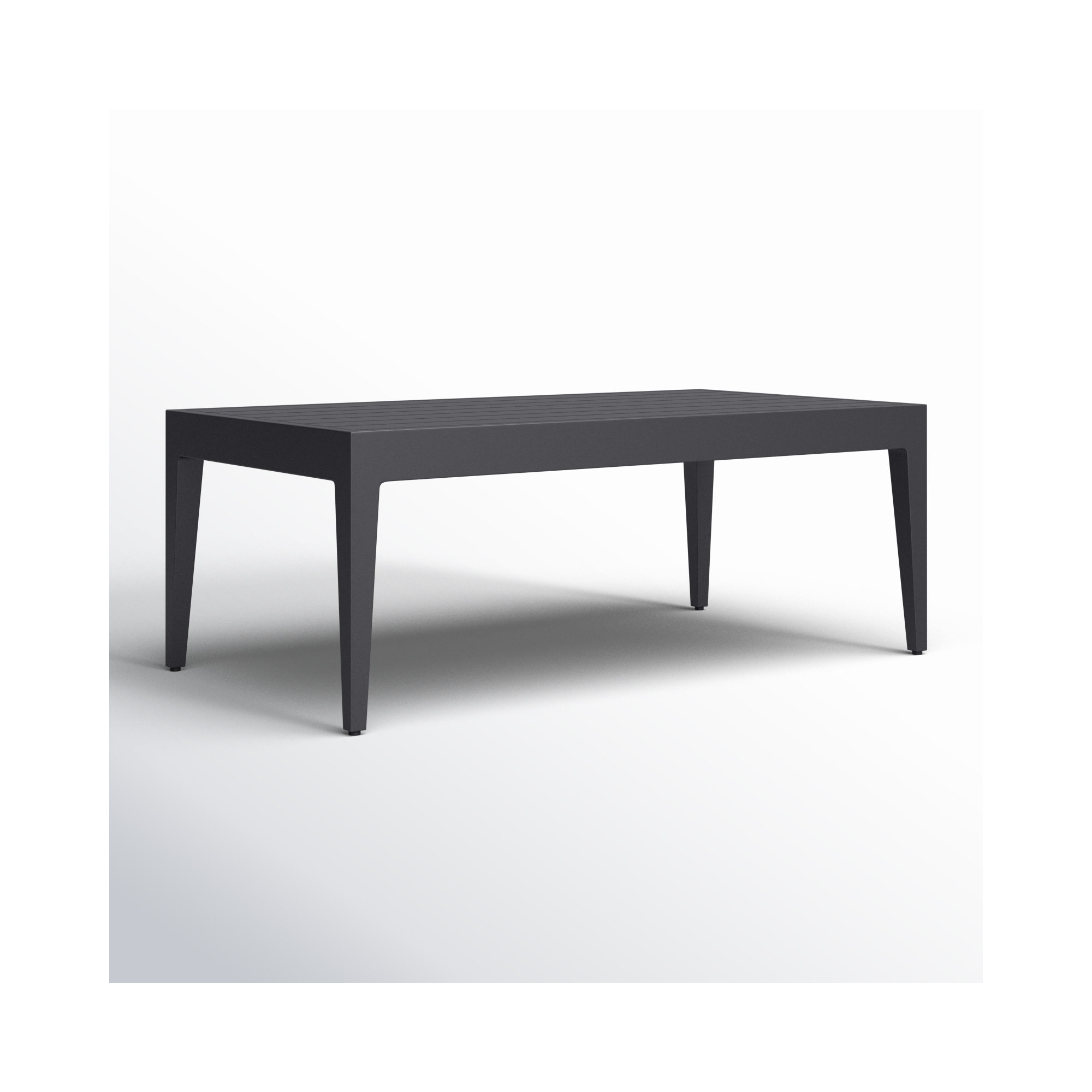 Whitman 47.3'' Metal Outdoor Coffee Table, Gray