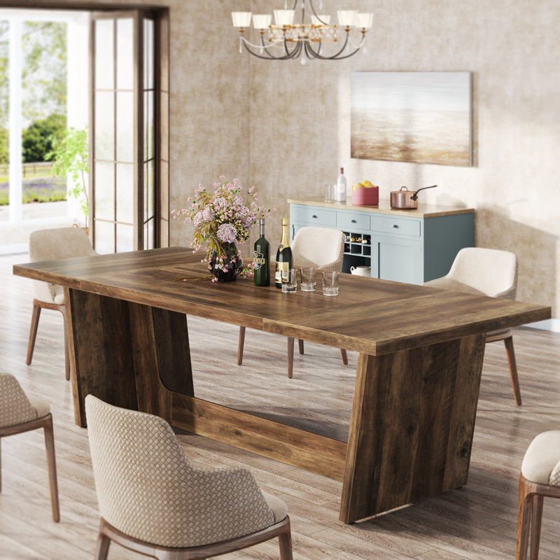 70.9" Millwood Pines Dining Table for 6-8 People
