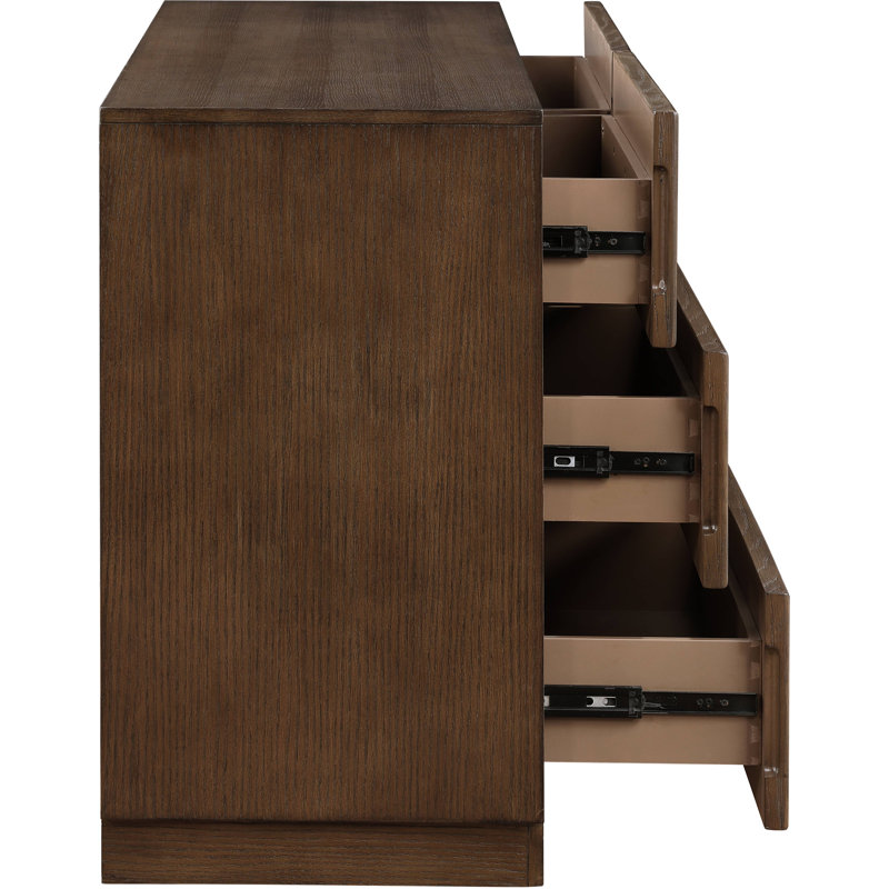 Commode tissée, Brun