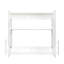 Armoire empilable blanche de 11,9 po x l 30,9 po x H 30,09 po - Spacieuse et pratique avec tablettes et cloisons amovibles
