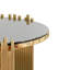Table basse circulaire en acier inoxydable
