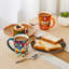 Ensemble de 6 tasses à café bohèmes colorées en céramique de 473 ml (16 oz).