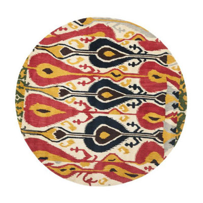 Kline Ikat Hand Tufted Wool Ikat Rug