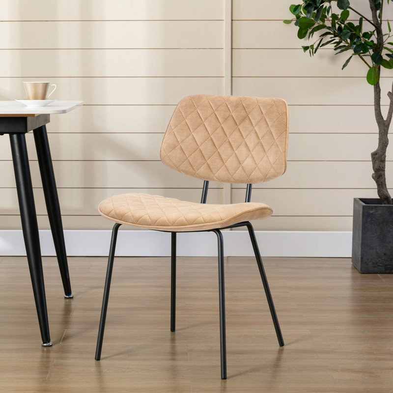 Chaise d'appoint en velours Caloundra, Champagne