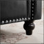 Élégante chaise de canapé à 1 place avec coussin amovible et élégante décoration cloutée argentée, confortable et durable-1050256998
