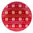 Peppermint Candy Canape Plate, 6in asst