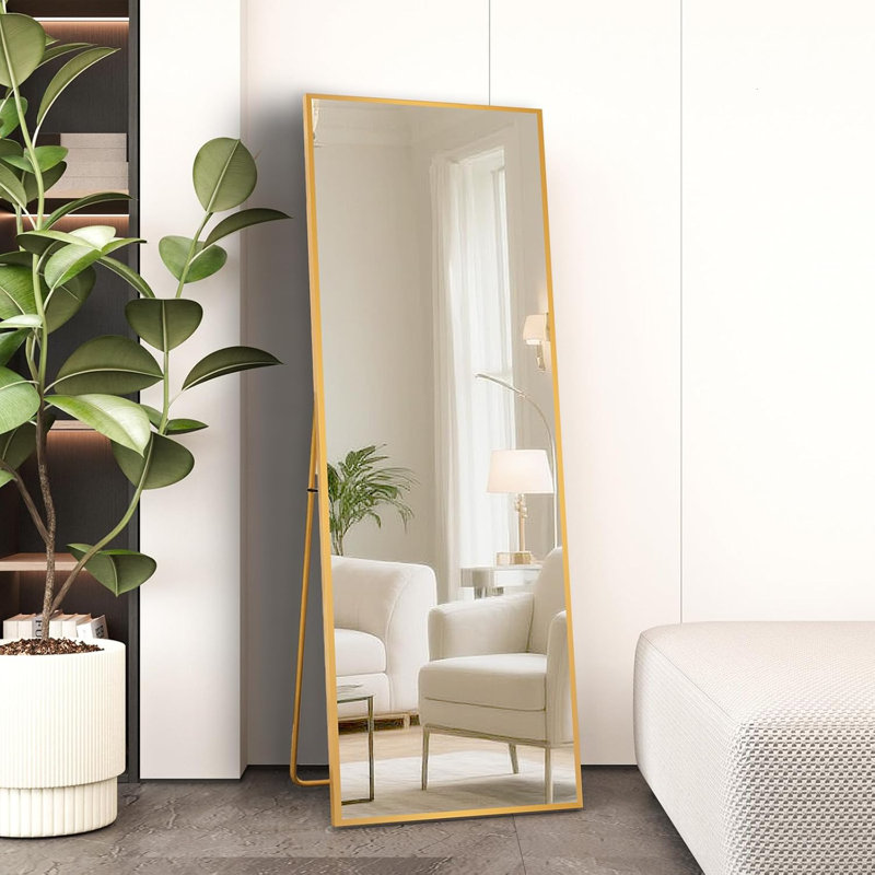 Aluminium Rectangle Mirror, Gold