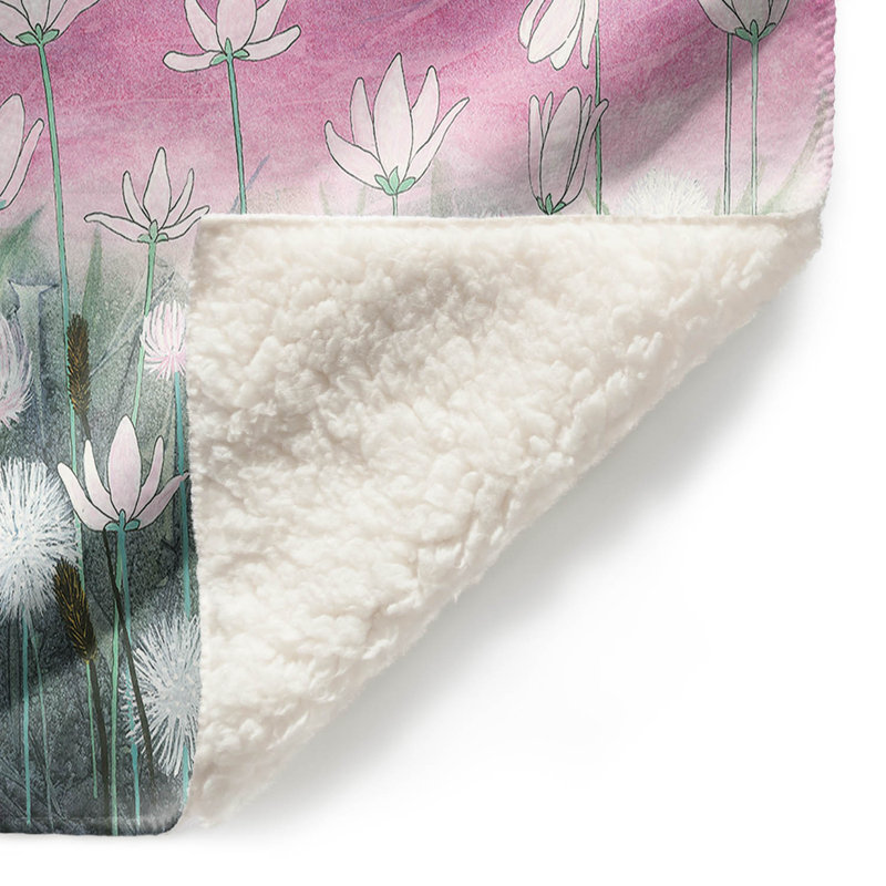 Couverture sherpa douce luna, l 51 po x L 60 po