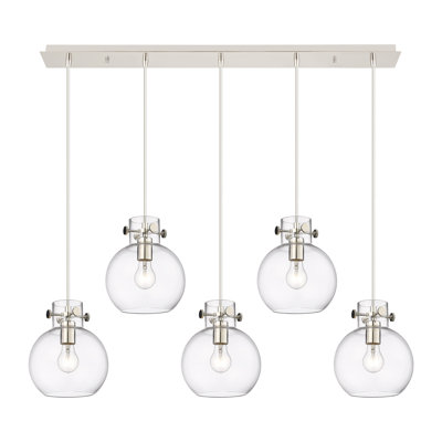Luminaire suspendu sphère 5 lumières Amrith