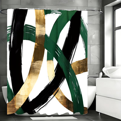 Shower Curtains with Hooks Included