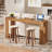 63" Solid Wood Console Table, Farmhouse Sofa Table Behind Couch For Entryway, Living Room, Foyer