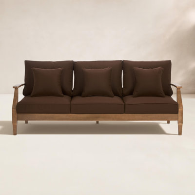 Samya 82" Eucalyptus Patio Sofa