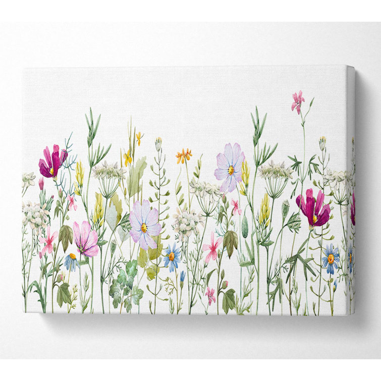 Summer Time Flowers 2 - Wrapped Canvas Graphic Art