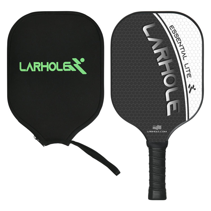 10mm Fiberglass Surface Pickleball Racket, Lightweight Pickleball Paddle W/polypropylene Honeycomb Core, Pattern Printing Layer, Cold Forming Technology