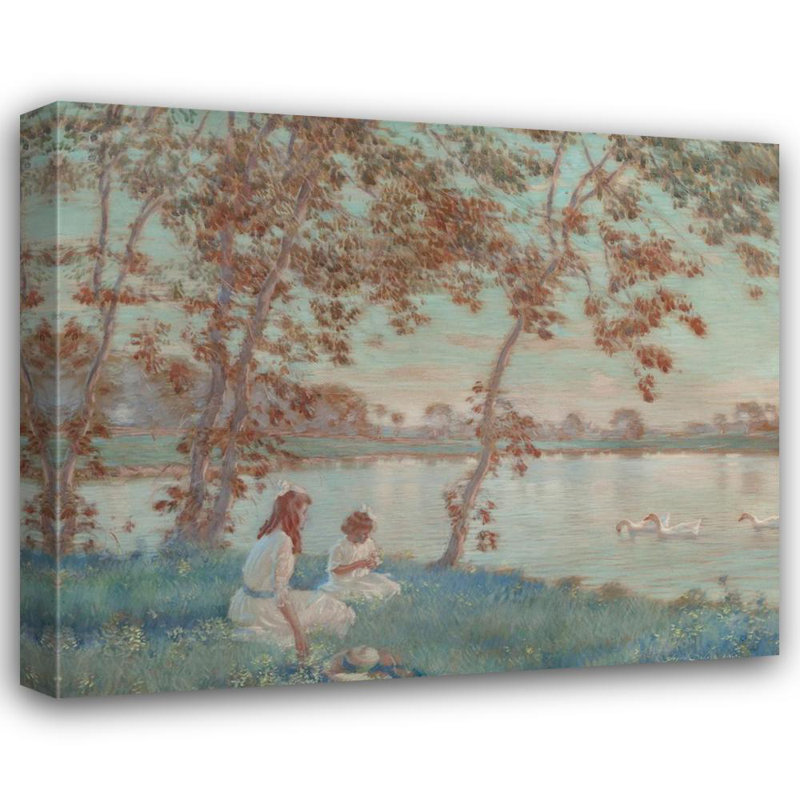 « Summer Days » d'Edward Dufner - Toile tendue sur châssis, H 24 po x l 17 po