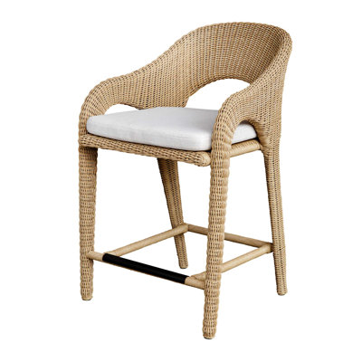 Uttermost Kavali Outdoor Wicker Counter Stool