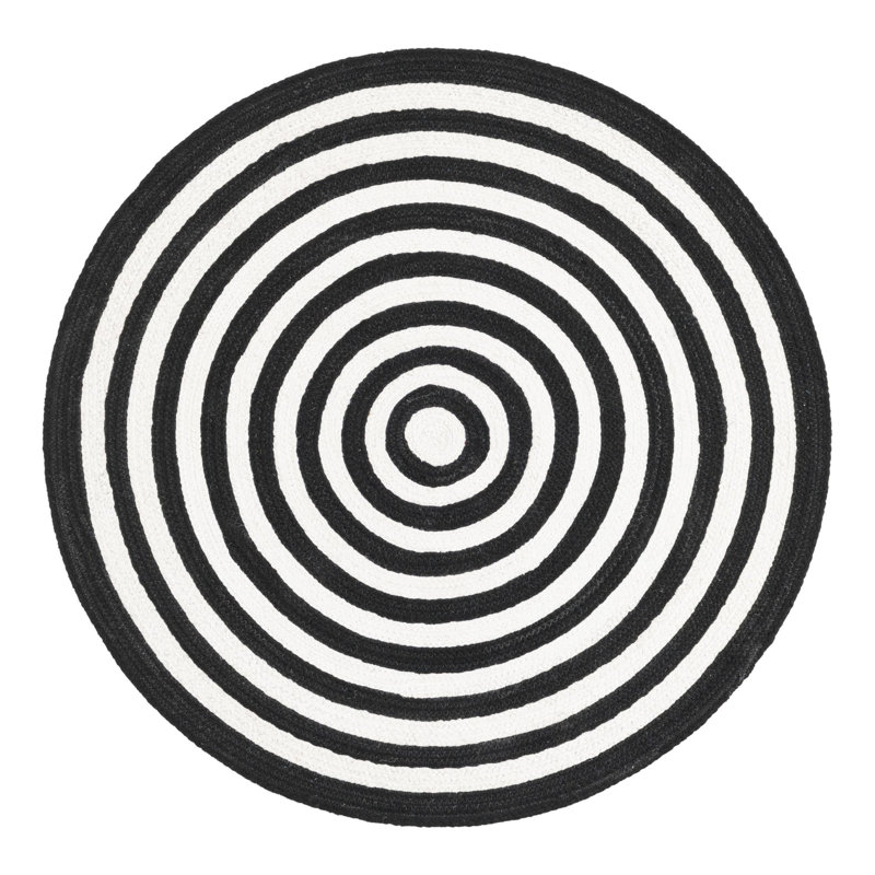 Kozan Geometric Indoor / Outdoor Rug, Round 3'3"