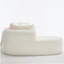Canapé modulaire 109 pouces Cloud, canapé désossé pour le salon, canapé modulaire en velours côtelé avec méridienne en L, canapé moderne compressé dans une boîte, rembourrage en mousse à mémoire de forme (ivoire)-717240825