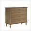 Grande commode à 4 tiroirs avec poignées en métal pour la chambre à coucher et la chambre de bébé