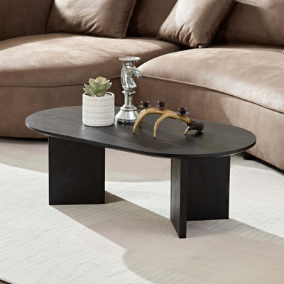 39.37" MDF Oval Coffee Table by Ivy Bronx