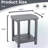 Adirondack Square Outdoor Side Table 2 Tier Storage Side Table HDPE End Tables For Backyard Pool Porch Garden Lawn-425543912