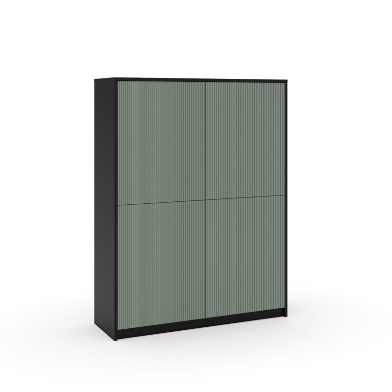 Bokamp 292.1cm Sideboard, Black/Green