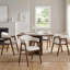 Ensemble de 4 chaises de salle à manger en tonneau Modern-1995020224-1995020229