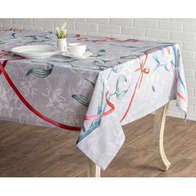 Floral 100% Cotton Christmas Tablecloth