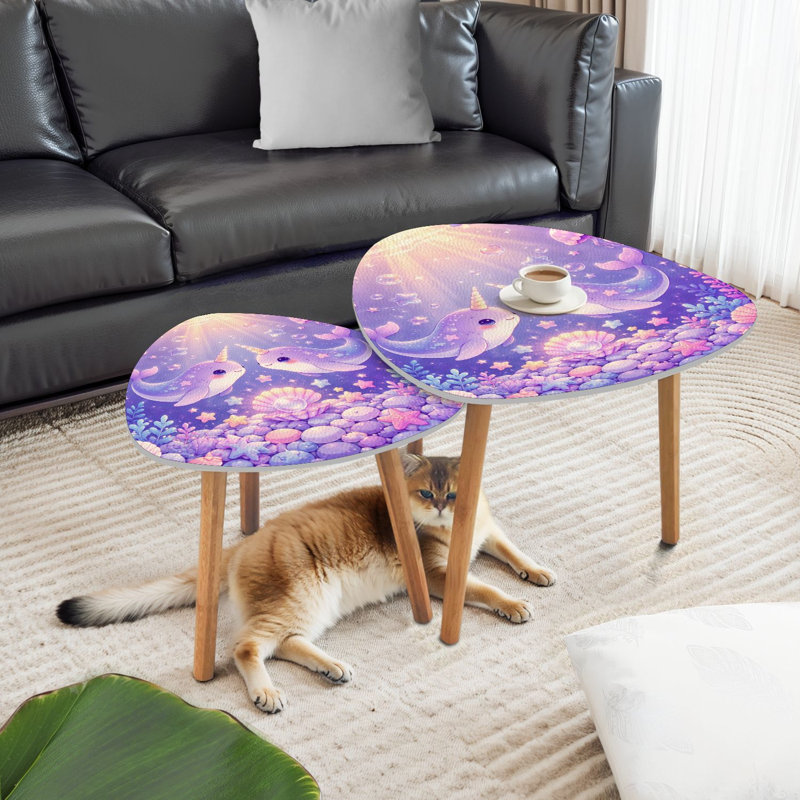 Ensemble de 2 tables gigognes Triangle Nesting