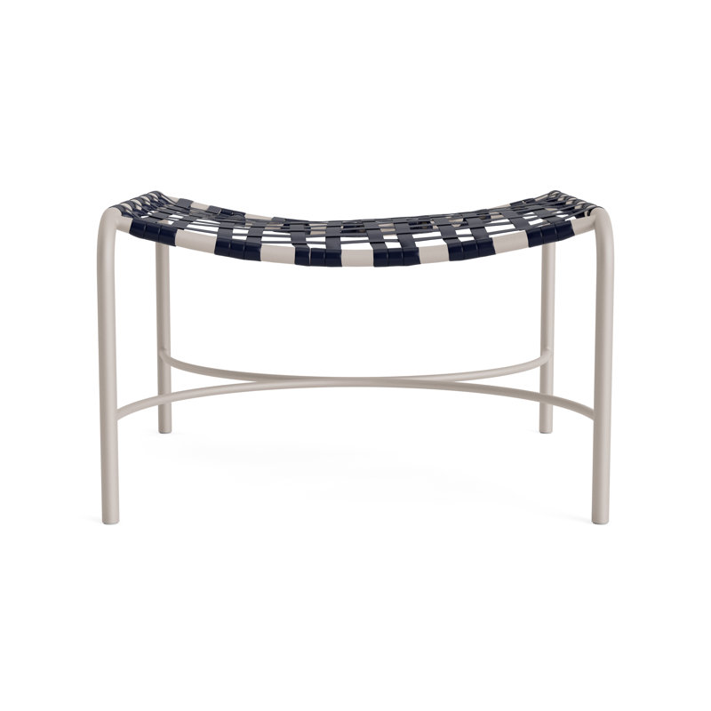 Kantan Outdoor Ottoman, Blue/Dove
