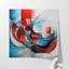Art abstrait bleu sur toile | Symphonie de texture complexe-1722270932-1722270893