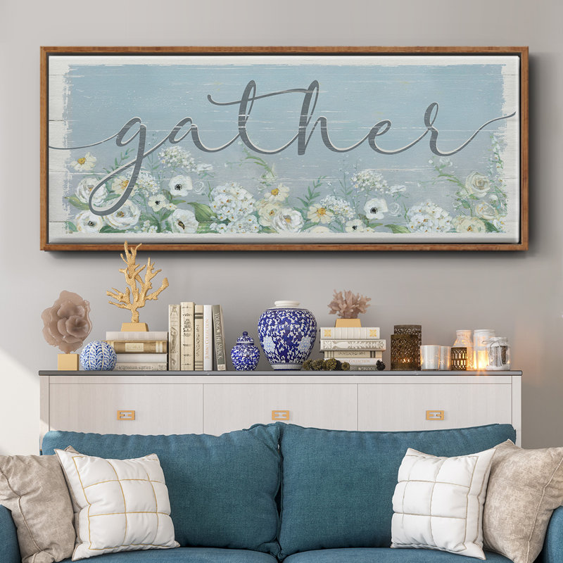 «Gather Garden», toile encadrée, H 20 po x l 50 po