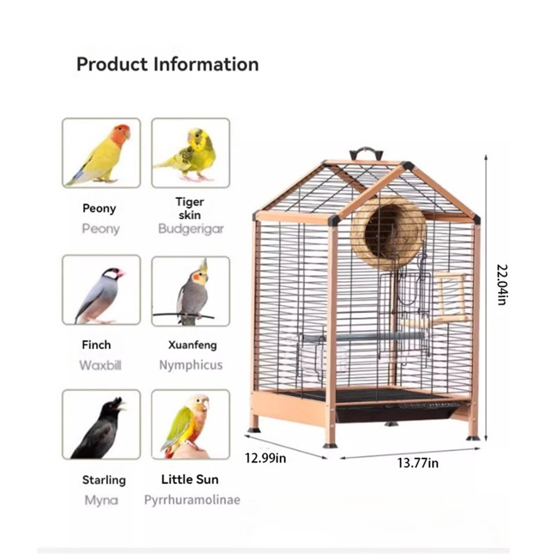 Cage à oiseaux en fer Fredra