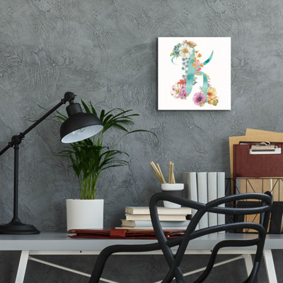 «Rainbow Seeds Monogram K» par Lisa Audit, art mural en verre acrylique